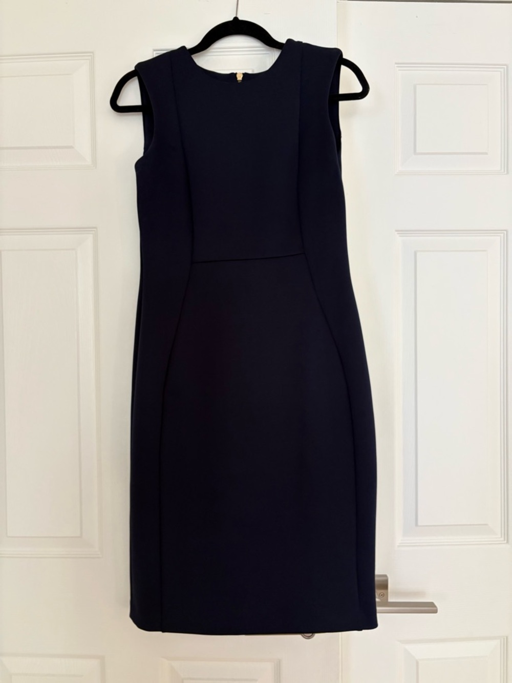 Calvin Klein Navy Sleeveless Sheath Dress